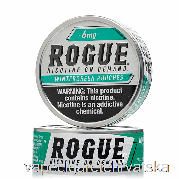 Vape Cigarete Rogue Nikotinske Vrećice - Wintergreen 3mg (pakiranje Od 5 Komada)